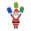 Santa Claus giving you gifts