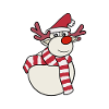 Reindeer Snowman