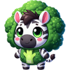 Zebra Broccoli Vegetable Costume Veganism