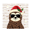 Faultier Frohe Weihnachten