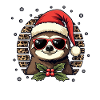Faultier Frohe Weihnachten