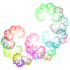 Rand psychédélique fleurs