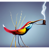 Autiactis Art - Coffee Bird