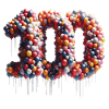 Ballons 100 ans Cadeau d’anniversaire