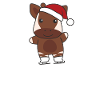 Okapi Christmas Skating Okapis