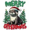 Merry Ottermas Funny Otter Christmas