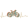 Bicycle Heartbeat Retro ECG
