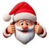 Weihnachtsmann Daumen hoch