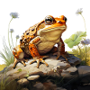 Toad in lurking position