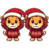 Löwe Weihnachten Team