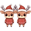Deer Christmas Team