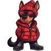 Doberman Dog Winter