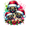 Christmas Family Team Pug