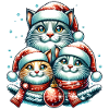 Cats Family Christmas