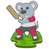 Souris Cricket Battes de cricket