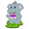 Gâteau d’anniversaire d’éléphant