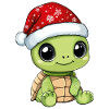 Turtle Christmas Cute Cute Christmassy