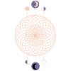 Moon Phases Geometric Pattern