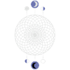 Geometric Pattern Moon Phases