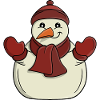 Cute Snowman Winter Season