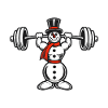 Powerful Snowman Christmas Fitness