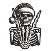 Style de Noël Cool Skeleton