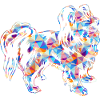 Papillon Dog Geometric