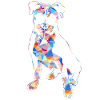 Boxer Dog Geometric
