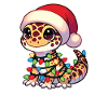 Fées de Noël Gecko léopard