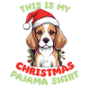 Beagle Pyjama de Noël Chiens