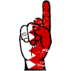 Bahrain flag number 1 used
