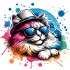 Frissons de chat drôles