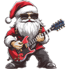 Weihnachtsmann Gitarre