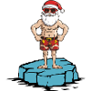 Weihnachtsmann Eisscholle