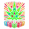 Festive Cannabis Light Display