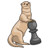 Otter Schachfigur Bauer Schach