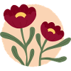 Blumen dunkelrot