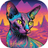 Psychedelic Cat