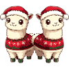 Alpaca Llama Christmas Team