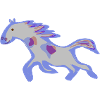 Cheval Trot Abstraction Peinture