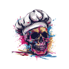Chef Chef Skull