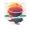 Basketball Ball Retrowave