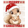 Écureuil Moche Noël Noël Doux Noël