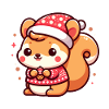 Cute Christmas Squirrel