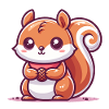 Squirrel with a seed