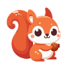 Chibi Squirrel Kawaii