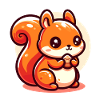 Cute Squirrel Eats a Seed