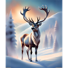 Winter reindeer