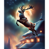 Santa's christmas reindeer