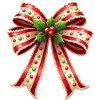 Weihnachtsgeschenk mit Zuckerrohrschleife